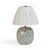 Wood Yaya Flower Green Capiz Shell Table Lamp For Sale - Image 7 of 7