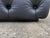 Animal Skin 1950s Large Chesterfield Style Tufted Black Italian Leather Ottoman Bench For Sale - Image 7 of 11