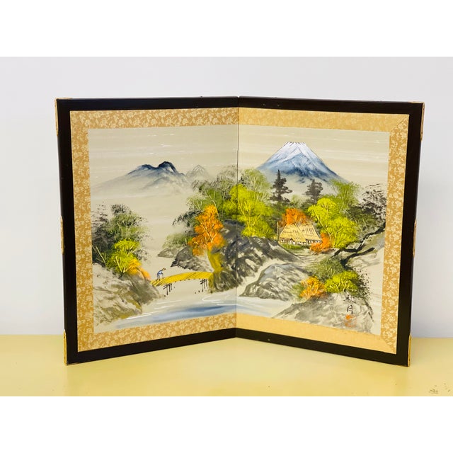 Mid 20th Century Asian Hand Painted Silk Panel For Sale In Louisville - Image 6 of 6