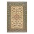 1940s Traditional Beige Floral Shah Abbas Antique Isfahan Wool Silk Carpet Rug For Sale