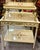 French French-Style White Serving Table – Gold Leaf Details, Floral Inlay & 3-Tier Design For Sale - Image 3 of 4