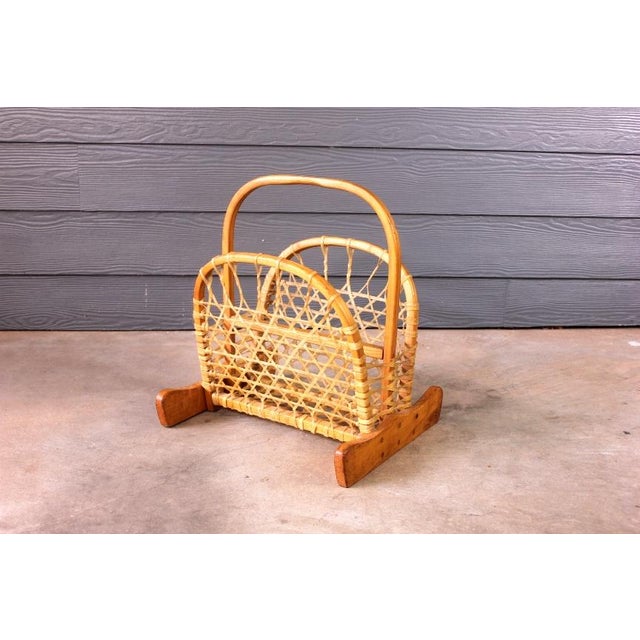 Vintage Vermont Tubbs Snowshoe Style Magazine or Record Holder by Carl