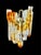 Wall lighting by JT Kalmar glass. Exceptional pair of Bicolore glass with gold plated structure in mint condition. The...