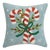 Candy Canes Hook Pillow 16" x 16" For Sale