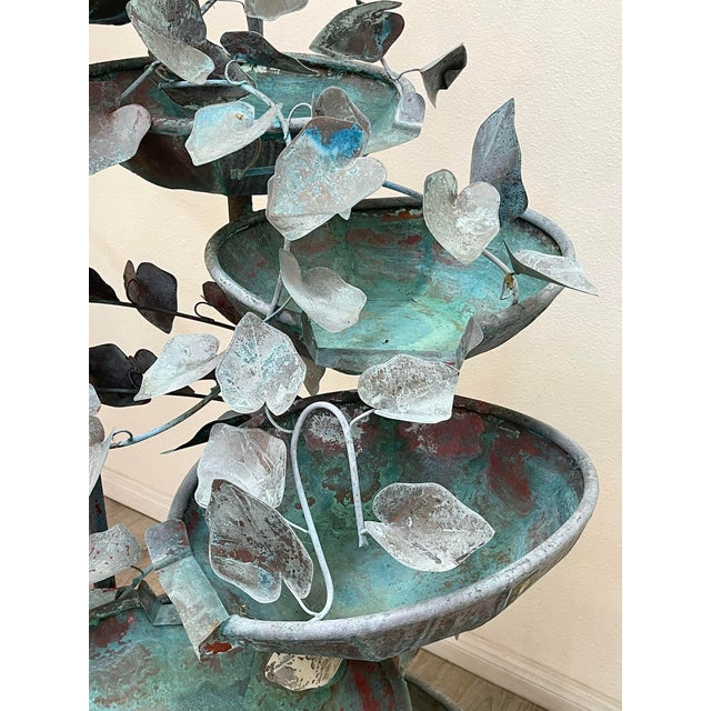 Vintage Multilevel Copper Fountain For Sale - Image 9 of 11