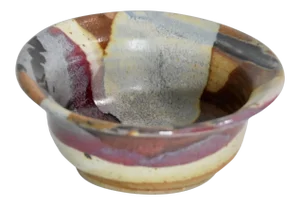 Vintage Klickitat Studio Pottery Lava Pattern Stonewear Serving Bowl