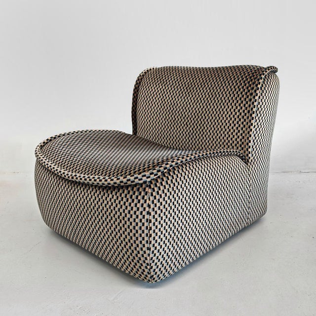 Calida Modular Sofa in Optical Velvet by Giudici for Coima, 1970s, Set of 5 For Sale - Image 12 of 18