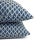 2020s Brunschwig & Fils Lattice Figured Texture in Canton Blue Pillow Cover - Blue and White Lattice Pattern Cushion Case For Sale - Image 5 of 6