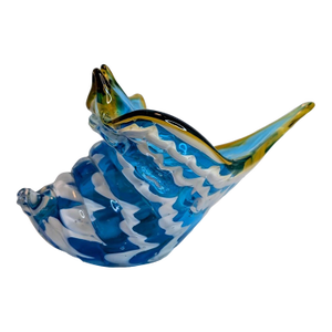 Vintage Murano Style Conch Sea Shell Art Glass Sculpture Figurine