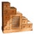 Antique Staircase Kaidan-Tansu Cabinet in Wood For Sale