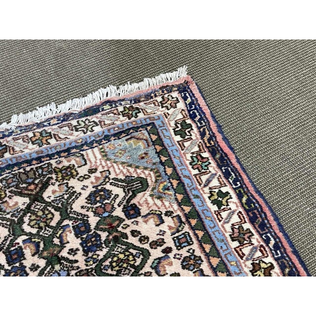 Textile Handmade Iranian Wool Rug For Sale - Image 7 of 10