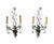 French Baguès Style Silver Leaf Wall Sconces, a Pair For Sale - Image 9 of 9