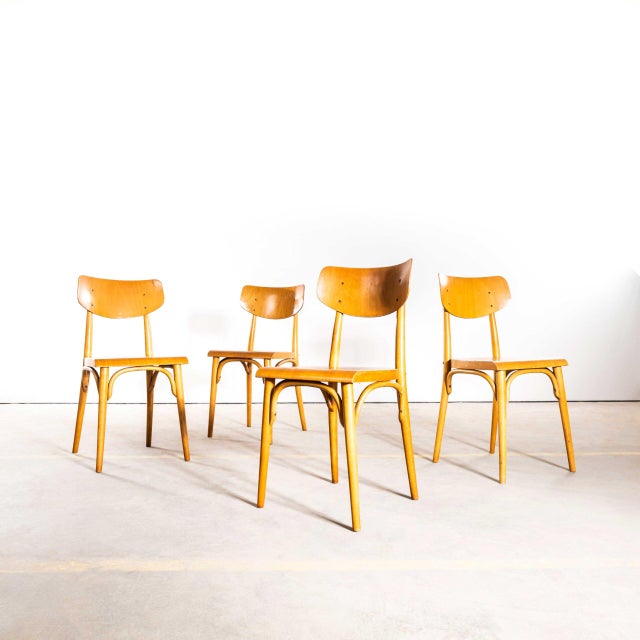 Honey Glossed Shield Back Dining Chairs, 1960s, Set of 4 For Sale - Image 12 of 12