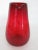 Glass Mid Century Modern Crackle Glass Ruby Red Pitcher Milk Creamer For Sale - Image 7 of 11