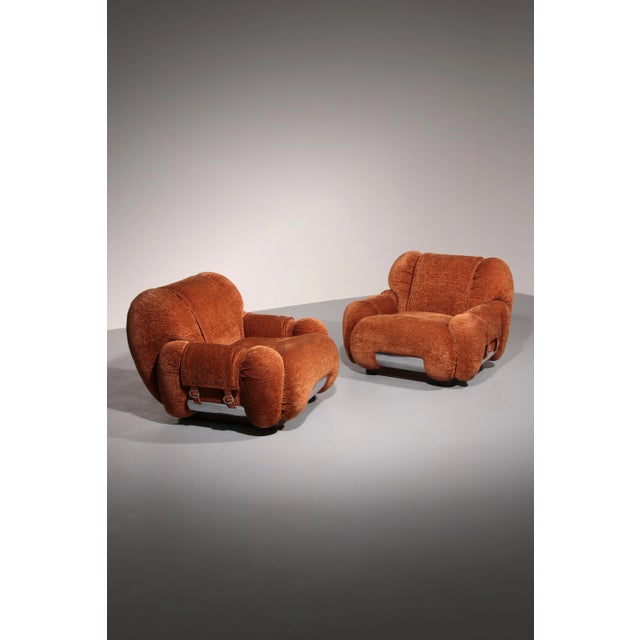 Lounge Chairs in the style from Adriano Piazzesi Italy, 1970, Set of 2 For Sale - Image 10 of 13
