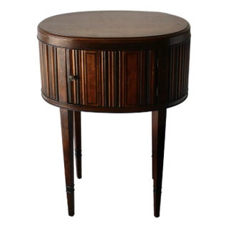 Vintage French Louis XV Style Oval Bedside Cabinet Side Table For Sale