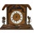 Wood Vintage Shanghai European Style Tourbillon Wheels Clock Display For Sale - Image 7 of 9