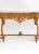 Antique English Hand-Carved Oak Wood Marble Top Continental Console Table For Sale - Image 11 of 12