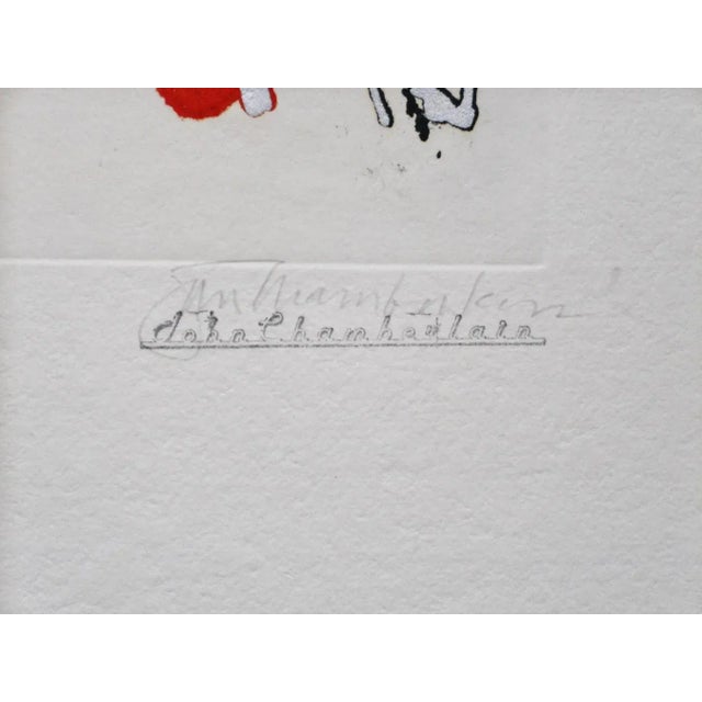 John Chamberlain signed print `One Among Many` original unframed limited edition print from the `Outer Signs of Inner...