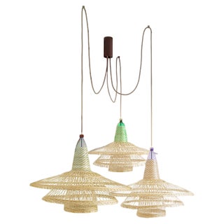 Chimbarongo 3 Triple-Light Pet Ceiling Lamp from Alvaro Catalán De Ocón For Sale