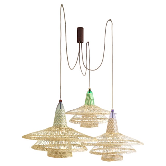 Chimbarongo 3 Triple-Light Pet Ceiling Lamp from Alvaro Catalán De Ocón For Sale