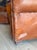 Tan Pair of Two Vintage Oversized French Leather Club Chairs For Sale - Image 8 of 18