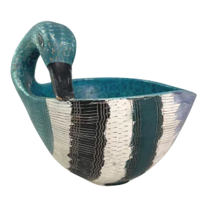 Mid-Century Italian Sgraffito Pottery Bowl