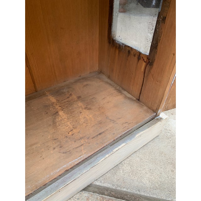 Antique Primitive Screened Pie Safe Painted Jelly Cupboard For Sale - Image 10 of 17