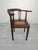 Art Nouveau Corner Oak Armchair with Raffia, 1920s For Sale - Image 9 of 15