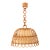 Mid 20th Century Spanish Rattan Pendant Lamp For Sale