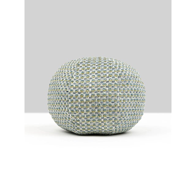 Contemporary The House Of Scalamandré Heatherton Circle Pillow In Creek For Sale - Image 3 of 3