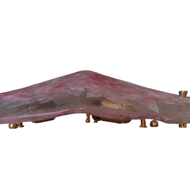 Large Triangular Murano Glass Wall Light, 1970s For Sale - Image 3 of 16