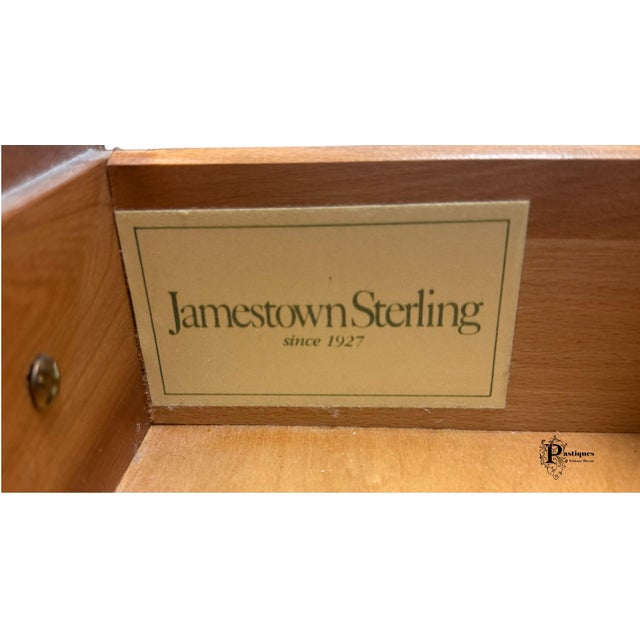 Vintage Jamestown Sterling Chippendale Style Mahogany Nightstand For Sale - Image 9 of 10