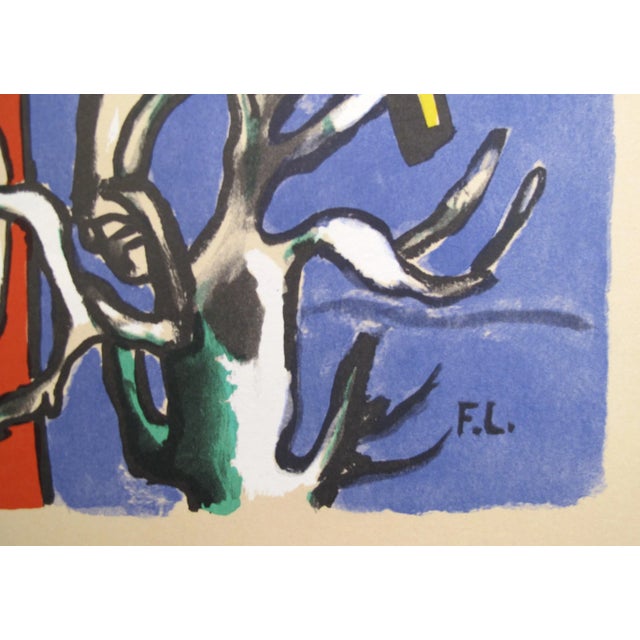 Abstract 1985 French Exhibition Poster - "A Propos De Dessin" by Fernand Leger - Galerie Adrien Maeght For Sale - Image 3 of 7