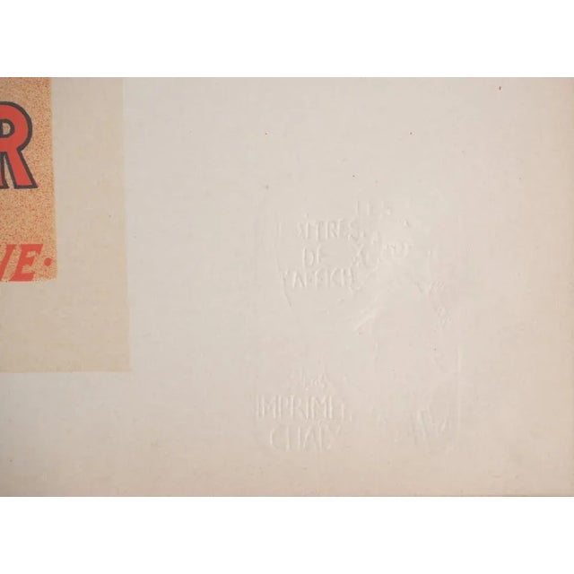 Lucien Lefevre, Absinthe Mugnier, Original Lithograph, 1897 For Sale - Image 8 of 9