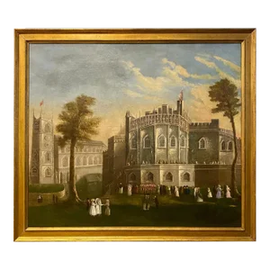 18th Century English Painting of Durham Castle