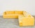 Modern Bespoke Yellow Mohair Velvet Upholstered Sectional Sofa For Sale - Image 3 of 12