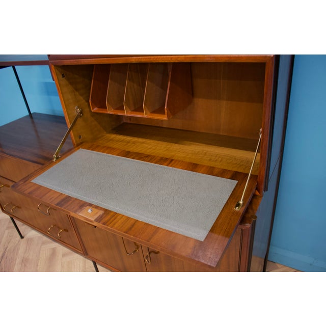 Shelving Unit Desk in Teak and Walnut from Vanson, 1950s For Sale - Image 10 of 13