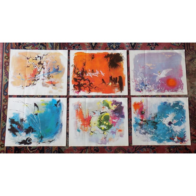 Vintage Abstract Expressionist Otto Nielsen Lithographs - Set of 6 For Sale - Image 12 of 13