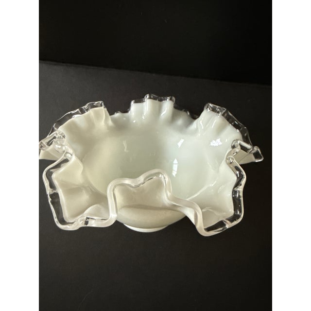 White 1960s Set of 7 Glass Dessert Bowl/Plate - 15 pcs For Sale - Image 8 of 8