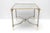 Maison Jansen Maison Jansen Style Side Table in Brass, Satin Steel and Mirror For Sale - Image 4 of 8