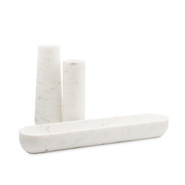 Stone Nizzoli White Tray For Sale - Image 7 of 11