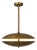 Dual Brass Disc Chandelier, Mid Century Modern Ufo Pendant Light, Handmade Brass Saucer Ceiling Light, 4-Light Dining Room Statement Fixture For Sale