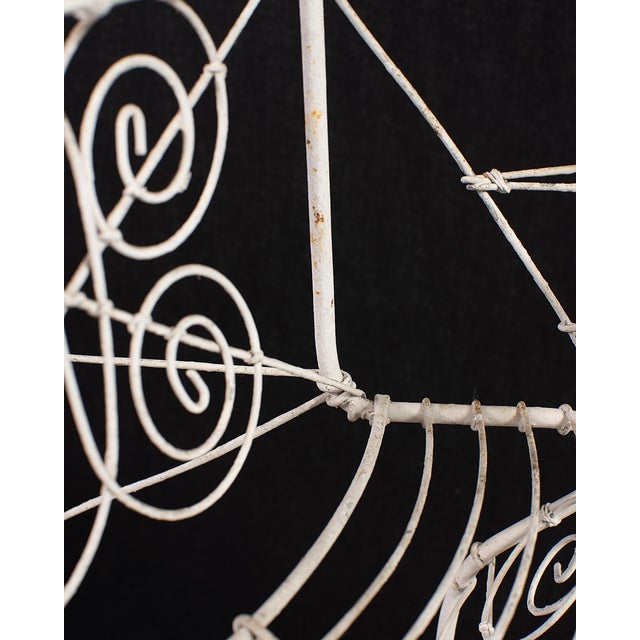 English Victorian Three-Tier Demilune Wire Garden Plant Stand For Sale - Image 9 of 18