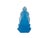 Blue Frosted Crystal Glass Lotus Base 3 Sides Bodhisattva Sanbao Figure For Sale - Image 12 of 13