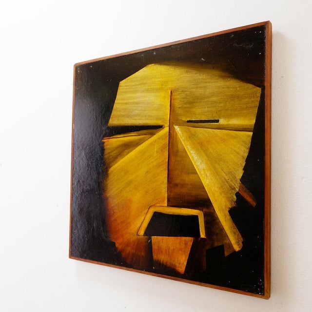 Abstract Composition, 1990s, Oil on Panel For Sale - Image 3 of 13