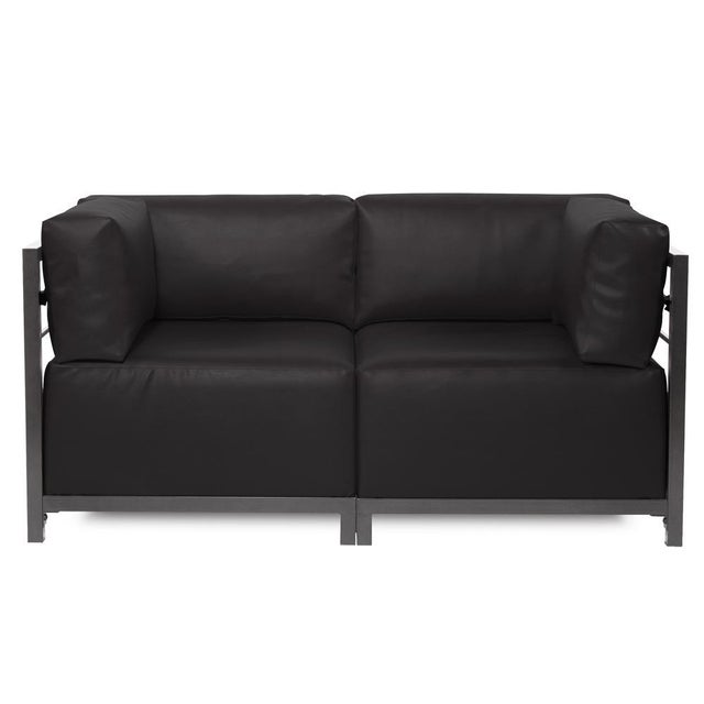 Textile Axis 3pc Sectional Atlantis Black Titanium Frame For Sale - Image 7 of 10
