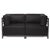 Textile Axis 3pc Sectional Atlantis Black Titanium Frame For Sale - Image 7 of 10