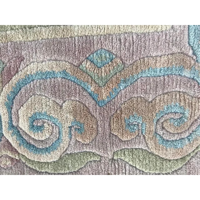 Vintage Tibetan Simple Design Rug For Sale - Image 9 of 12