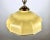 Yellow Glass Pendant Lamp with Brass Fixing, France, 1960s For Sale - Image 3 of 8
